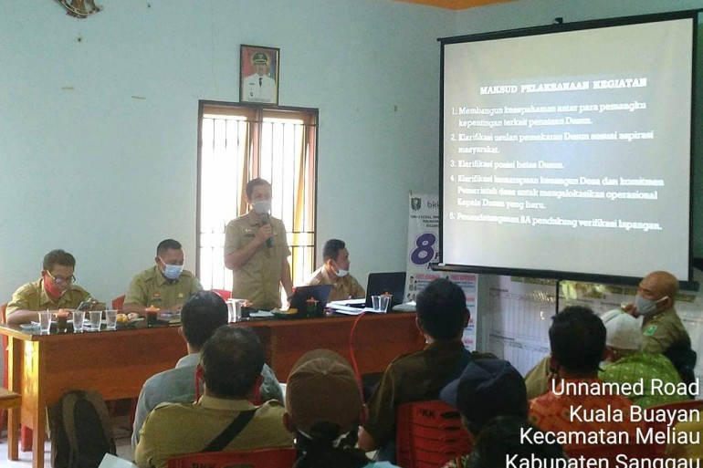 DPM Pemdes Kabupaten Sanggau Verifikasi Lapangan Pemekaran Dusun 5 Desa di Kecamatan Meliau