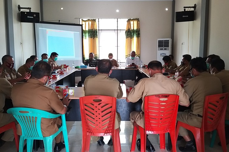 Rapat Koordinasi Pemantapan Persiapan Pelaksanaan Pilkades Serentak di Kabupaten Sanggau tahun 2020