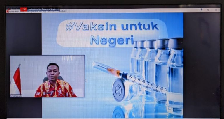 Webinar Vaksin Aman, Masyarakat Sehat. Kadis Kominfo Sanggau: Kami Siapkan Strategi Komunikasi Kepada Masyarakat