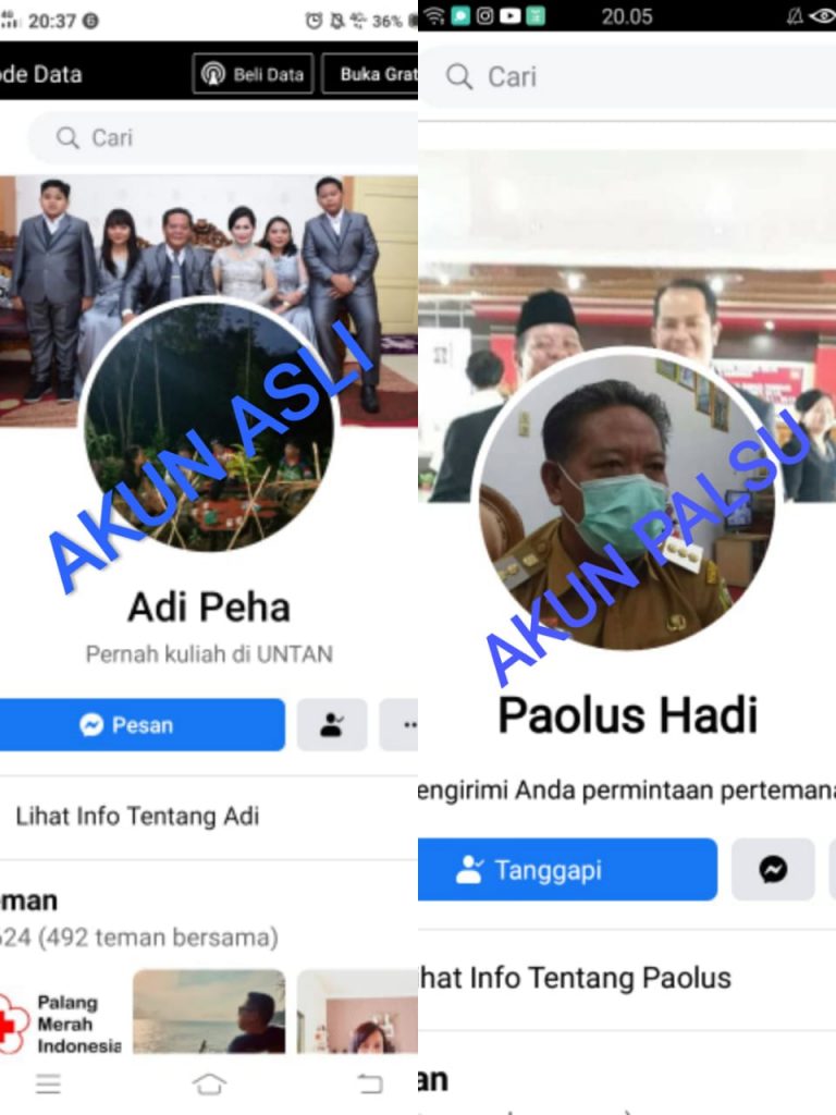 Bupati Sanggau Klarifikasi Soal Munculnya Akun Palsu Di Facebook Yang Mencatut Namanya