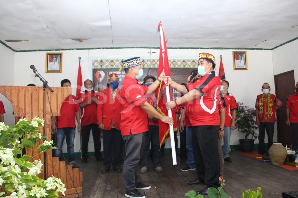 Pengukuhan Pengurus Dewan Pimpinan Cabang Pemuda Dayak Kab. Sanggau (PDKS) Kec. Kembayan