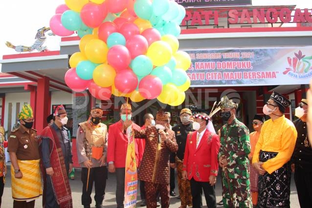 Pimpin Upacara Peringatan Hari Jadi Ke-405 Kota Sanggau, Ini Pesan Bupati Sanggau