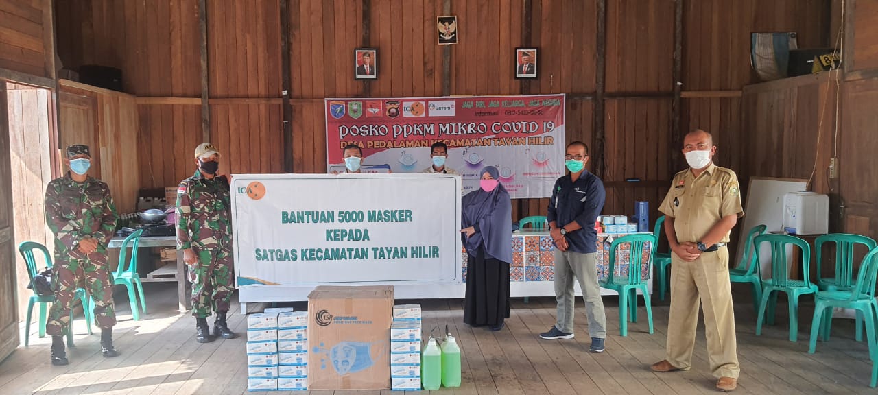 PT ICA Tayan Sumbangkan 5000 Masker dan Bantuan Lainnya