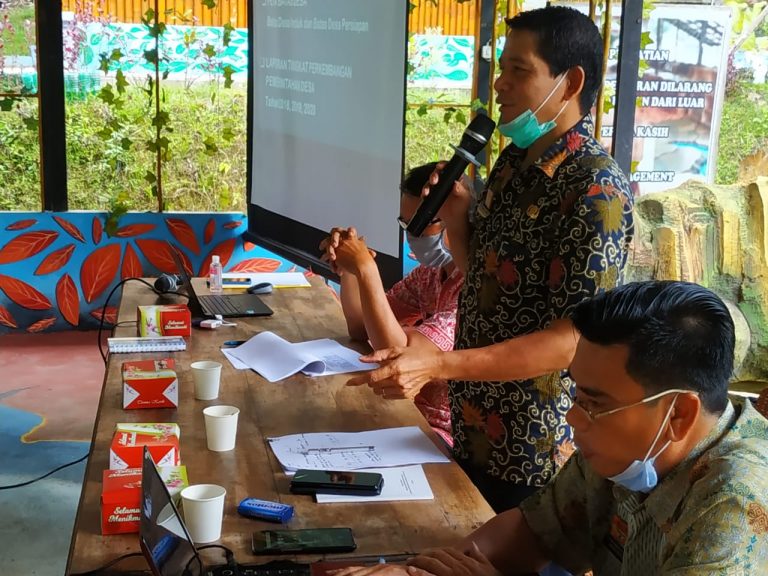 Rapat Evaluasi Perkembangan Desa Persiapan di Kabupaten Sanggau Tahun 2020