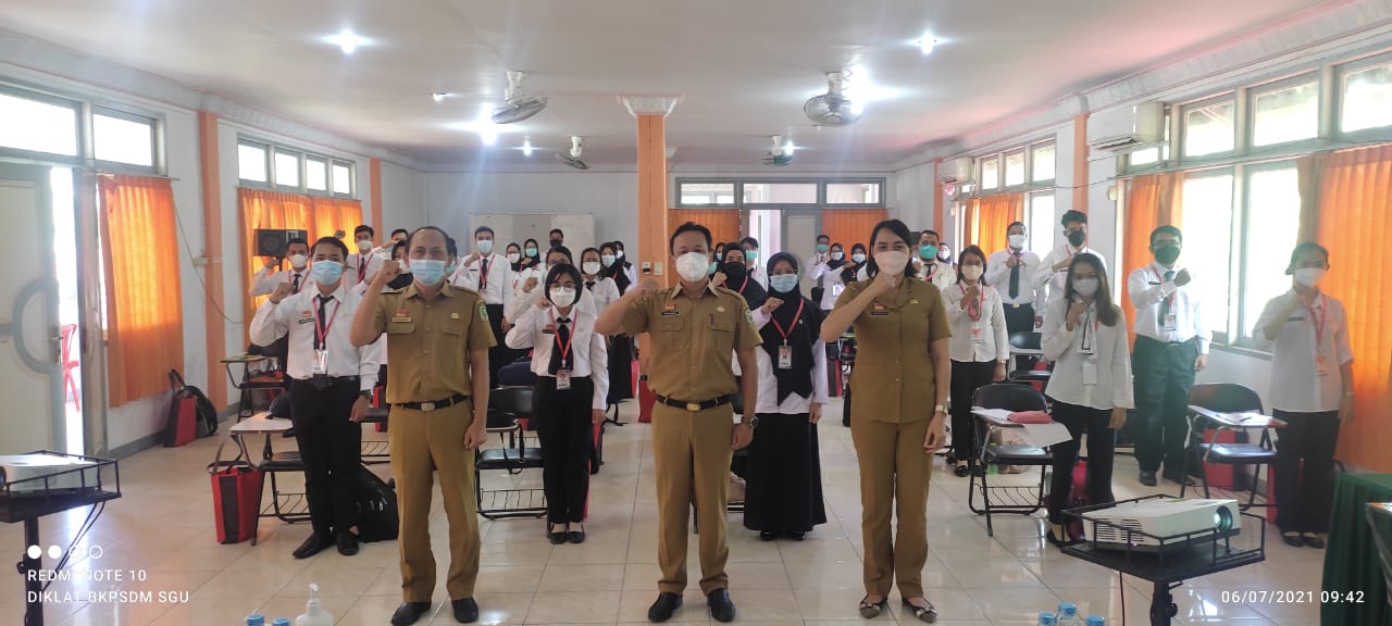 Pembukaan Pelatihan Dasar CPNS Gelombang II Angkatan XXXVI di Lingkungan Pemerintah Kabupaten Sanggau Tahun 2021