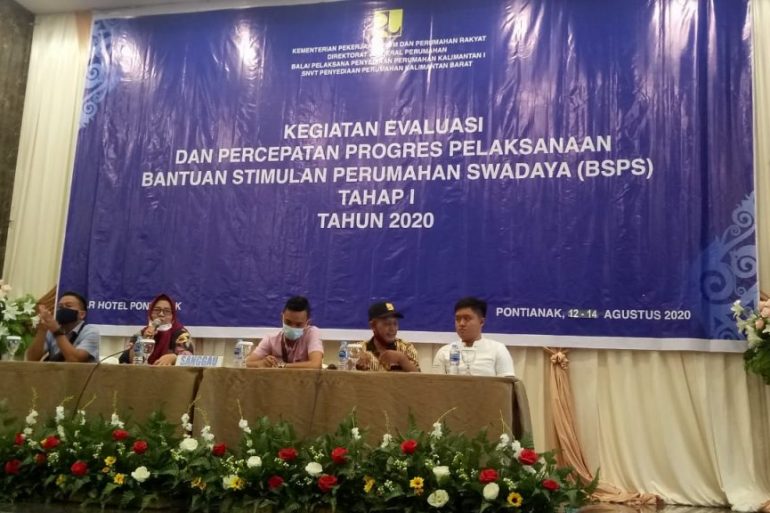 Evaluasi dan Percepatan BSPS Tahap I TA. 2020 Kabupaten Sangau Kalimantan Barat