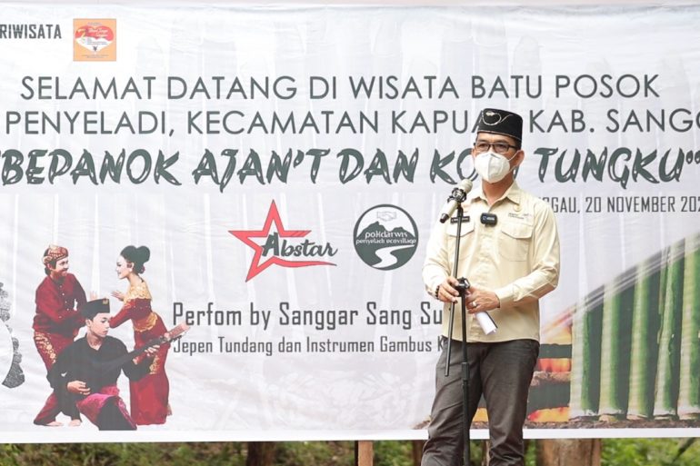 Festival Bepanok Ajan't dan Kopi Tungku di Objek Wisata Batu Posok