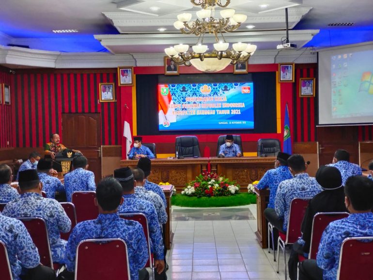 Musyawarah Kerja Korps Pergawai Republik Indonesia Kabupaten Sanggau Tahun 2021