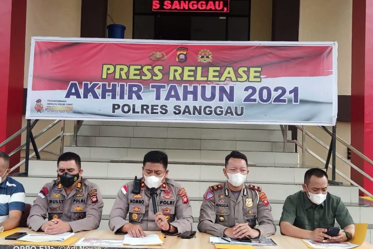 Salut...!! Selama Tahun 2021 Tindak Kejahatan Menurun di Polres Sanggau