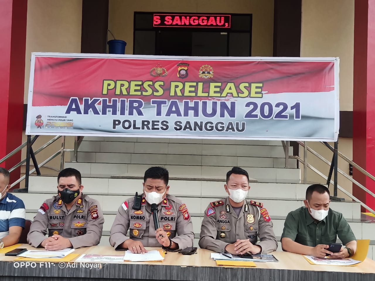 Salut...!! Selama Tahun 2021 Tindak Kejahatan Menurun di Polres Sanggau