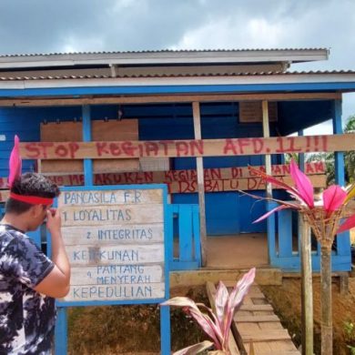 PT SMP diportal masyarakat adat Desa Batu Daya