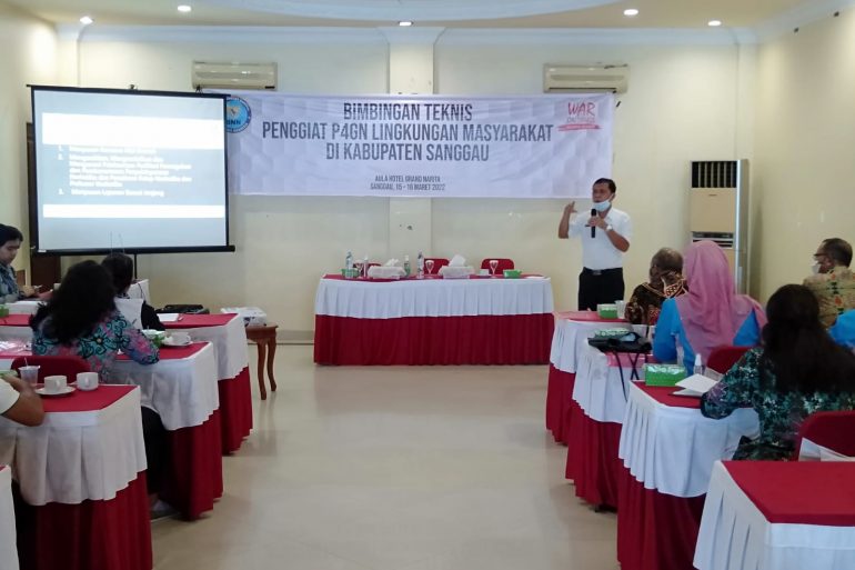 Bimbingan Teknis Penggiat P4GN Lingkungan Masyarakat di Kabupaten Sanggau