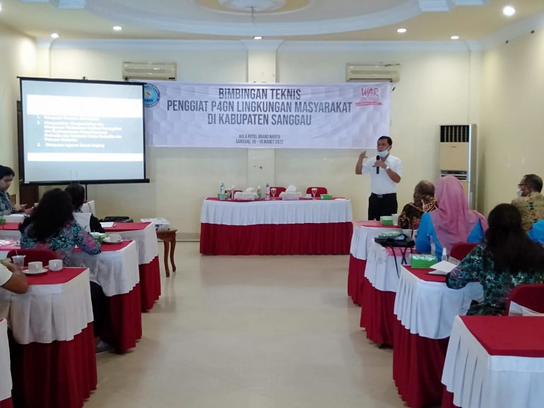 Bimbingan Teknis Penggiat P4GN Lingkungan Masyarakat di Kabupaten Sanggau