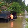 Banjir Genangi Jalan Bodok-Meliau