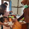 PT CMI bantu pemberian makanan tambahan cegah stunting di Pelanjau Jaya