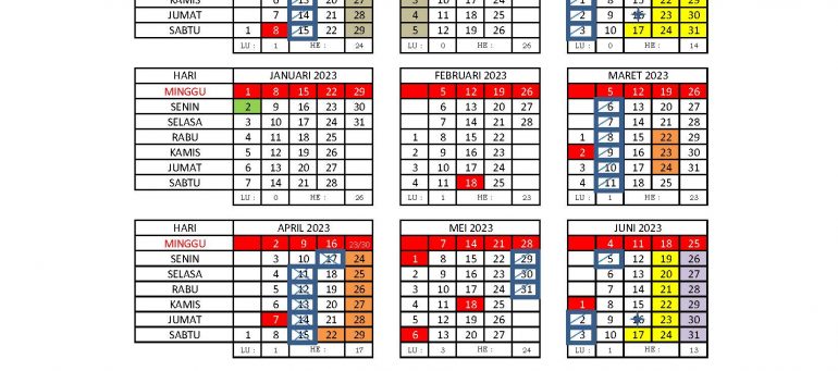 Kalender Pendidikan TP. 2022/2023 Bagi Satuan Pendidikan di Kabupaten Sanggau (PAUD, SD, SMP & Pendidikan Kesetaraan)