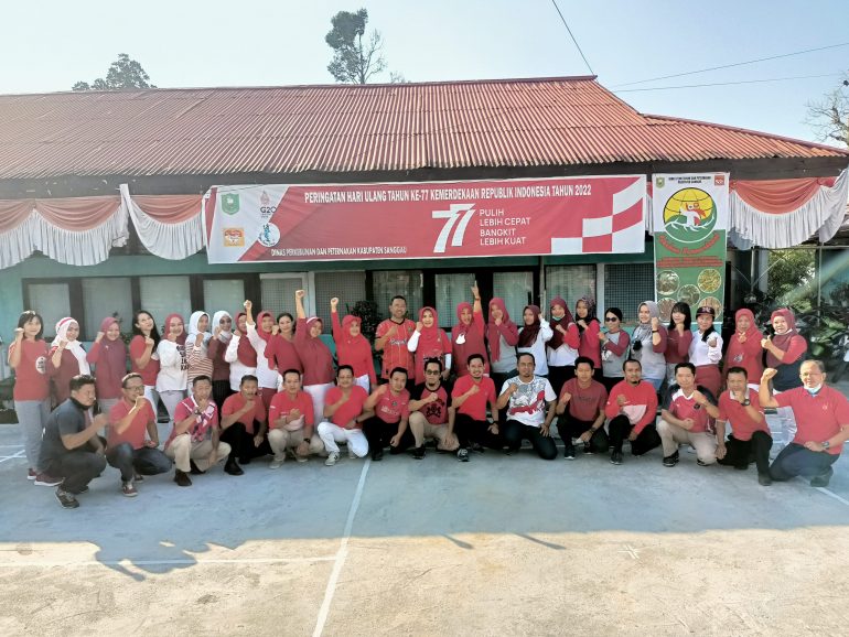 Dinas Perkebunan dan Peternakan Kabupaten Sanggau Rayakan HUT RI yang Ke-77