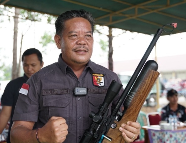 PH Puji Perbakin Sanggau, Saat Buka Turnamen Menembak