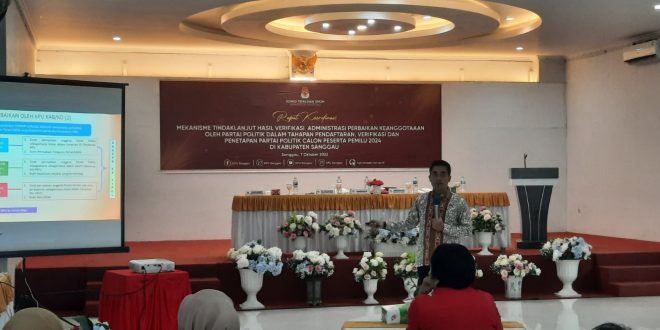 KPU Sanggau Verifikasi Administrasi Terakhir, Penentu Partai Lolos atau Tidak – Kalimantan Today
