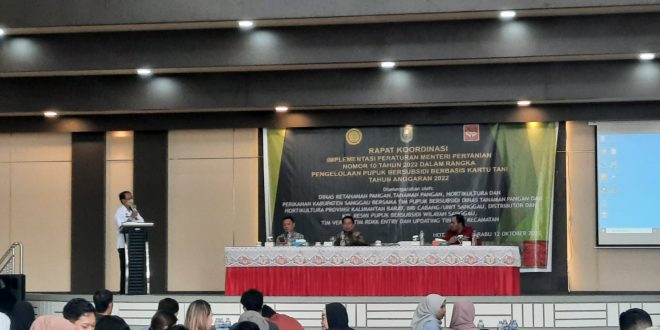 Implementasi Kartu Tani untuk Pupuk Subsidi, DKPTPHP Sanggau; Mirip-mirip ATM – Kalimantan Today