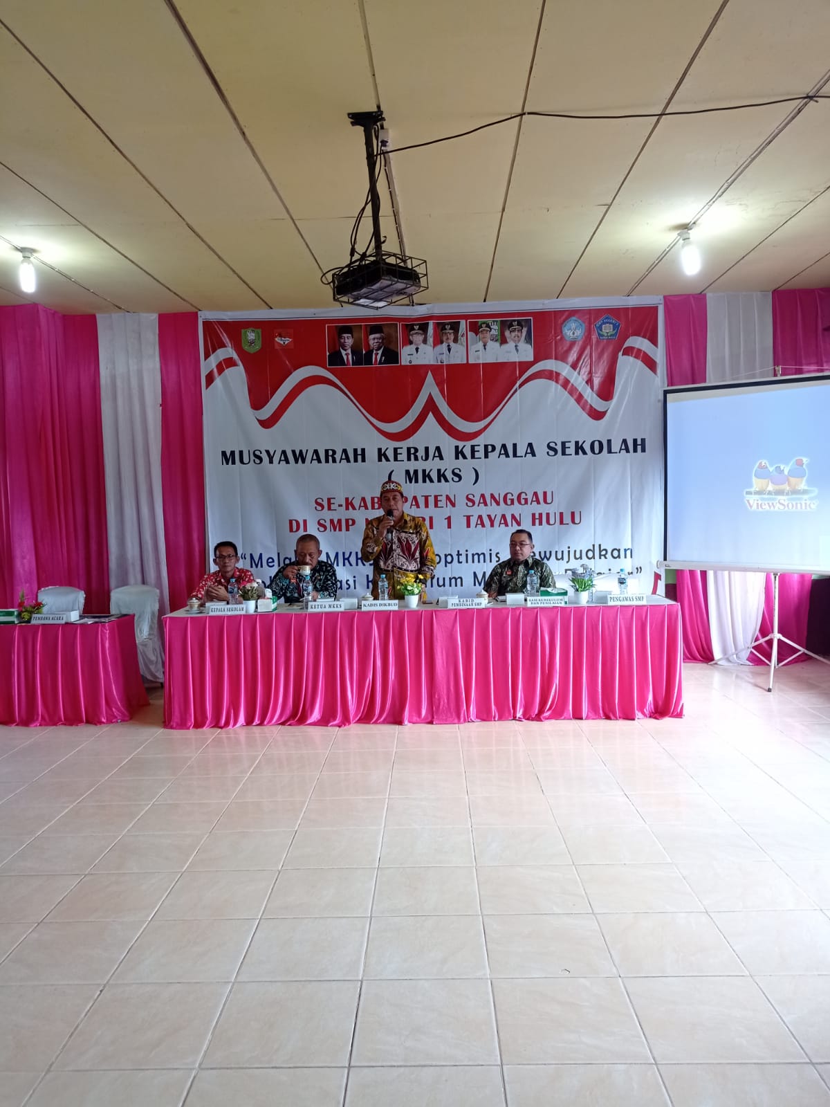 Musyawarah Kerja Kepala Sekolah (MKKS) Jenjang SMP se-Kabupaten di SMPN 1 Tayan Hulu, 13 Oktober 2022