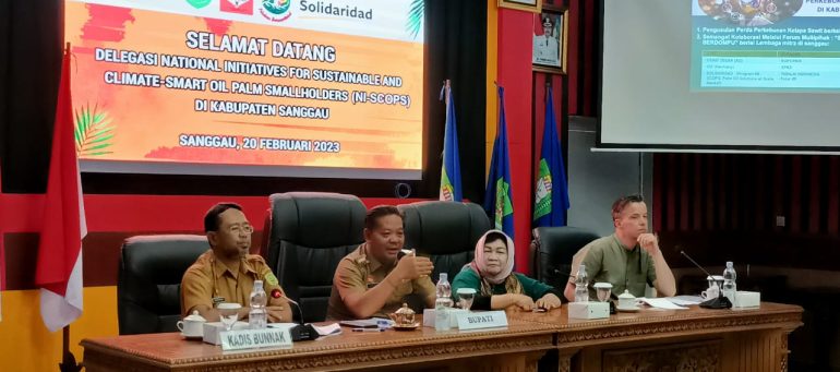 Diskusi Pembangunan Perkebunan di Kabupaten Sanggau Bersama Delegasi NI-SCOPS