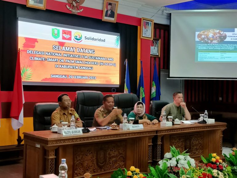Diskusi Pembangunan Perkebunan di Kabupaten Sanggau Bersama Delegasi NI-SCOPS