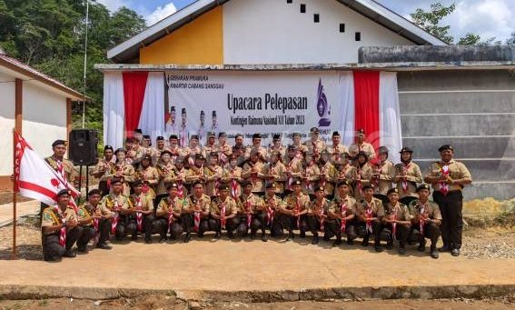 Wakil Bupati Sanggau Melepas Kontingen Raimuna Nasional XII Tahun 2023