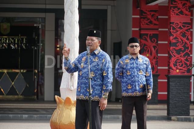 Pimpin Apel Gabungan Kesadaran Nasional Pemkab Sanggau, Ini Pesan Bupati Sanggau