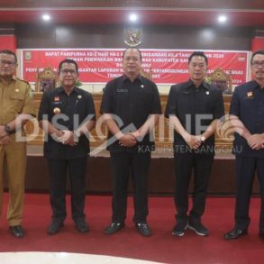 PJ Bupati Sanggau Hadiri Rapat Paripurna Penyampaian LKPJ Kepala Daerah TA 2023