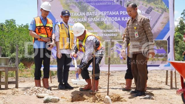 Peletakan Batu Pertama Pembangunan Sistem Pengembangan Air Minum (SPAM) Ibu Kota Kecamatan (IKK)