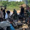 Polsek Sekayam Musnahkan 5 Mesin Milik Pekerja PETI di Tiga Lokasi