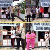 Penyerahan Bantuan Sembako kepada Korban Kebakaran oleh Ketua Bhayangkari Ranting Parindu