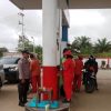 Anggota Polsek Beduai Patroli Pastikan SPBU Beduai Kondusif Kamtibmas Aman
