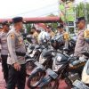 Wakapolres Sanggau Pimpin Apel Besar Bhabinkamtibmas dalam rangka Pengecekan Ranmor Bhabinkamtibmas