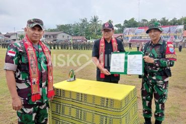 Pimpin Upacara Pembukaan TMMD Regtas ke –120 TA. 2024 di Kecamatan Beduai, Ini Pesan Sekretaris Daerah Kabupaten Sanggau