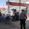 Antisipasi Gangguan Kamtibmas, Anggota Patroli Polsek Entikong Dialogis Dengan Karyawan SPBU