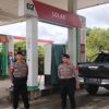 Intensifkan Patroli di SPBU, Polsek Entikong Cegah Gangguan Kamtibmas