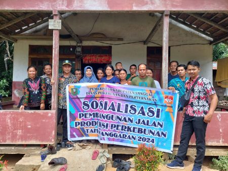 Sosialisasi Pembangunan Jalan Produksi Perkebunan – DISBUNNAK