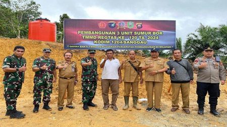 Tim Wasev Mabes TNI Kunjungi Lokasi TMMD ke-120 Kodim Sanggau