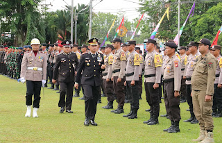 Kapolres Sanggau Memimpin Upacara Hari Bhayangkara Ke-78 Tahun 2024