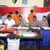 Wakapolres Pimpin Konferensi Pers Pengungkapan Kasus Tindak Pidana Pencurian Dengan Pemberatan
