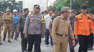 Kabagops Polres Sanggau Hadiri Apel Gelar Kesiapan Penanggulangan Karhutla Kabupaten Sanggau Tahun 2024