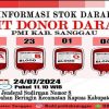Berikut Update Stok Darah Semua Golongan di Palang Merah Indonesia Sanggau
