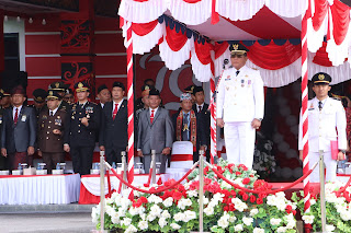 Kapolres Sanggau Hadiri Upacara Peringatan HUT Ke-79 Kemerdekaan Republik Indonesia Tahun 2024