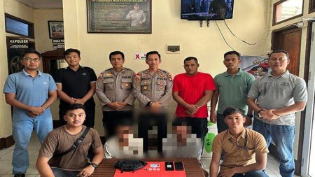 Polsek Sekayam Amankan Dua Orang Pria Diduga Bandar Narkotika