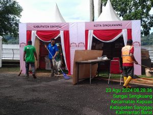 Sukseskan Festival Budaya Perbatasan, DLH Lakukan Piket Kebersihan – Dinas Lingkungan Hidup