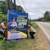 Pemasangan Banner Himbauan Ops Keselamatan Kapuas 2025, Upaya Satlantas Polres Sanggau Wujudkan Kamseltibcar Lantas