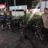 Polsek Parindu Tertibkan Kendaraan Berknalpot Brong di Pasar Bodok