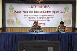 Polres Sanggau Gelar Latihan Pra Operasi “Ketupat Kapuas 2025” Demi Pengamanan Idul Fitri 1446 H